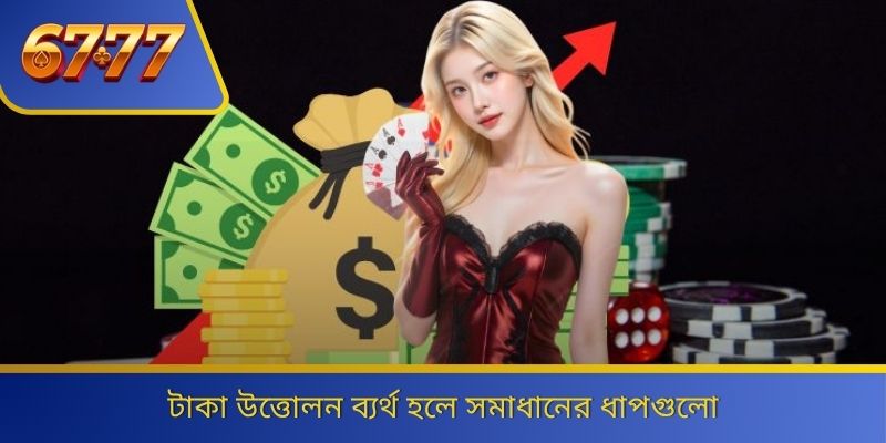 টাকা উত্তোলন ব্যর্থ হলে সমাধানের ধাপগুলো 